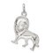 Sterling Silver Lion Charm Pendant Jewelry FindingKing 22mm x 21mm